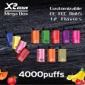 Fábrica 2500Puffs mega caixa de vape descartável